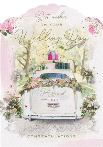 Picture of BEST WISHES ON YOUR WEDDING DAY CARD